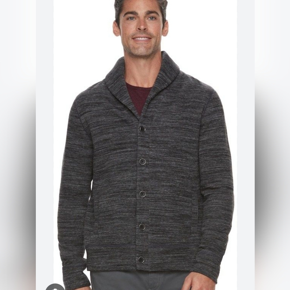 MARC ANTHONY Men's Gray Shawl Collar Jacket Size Large NWOT.